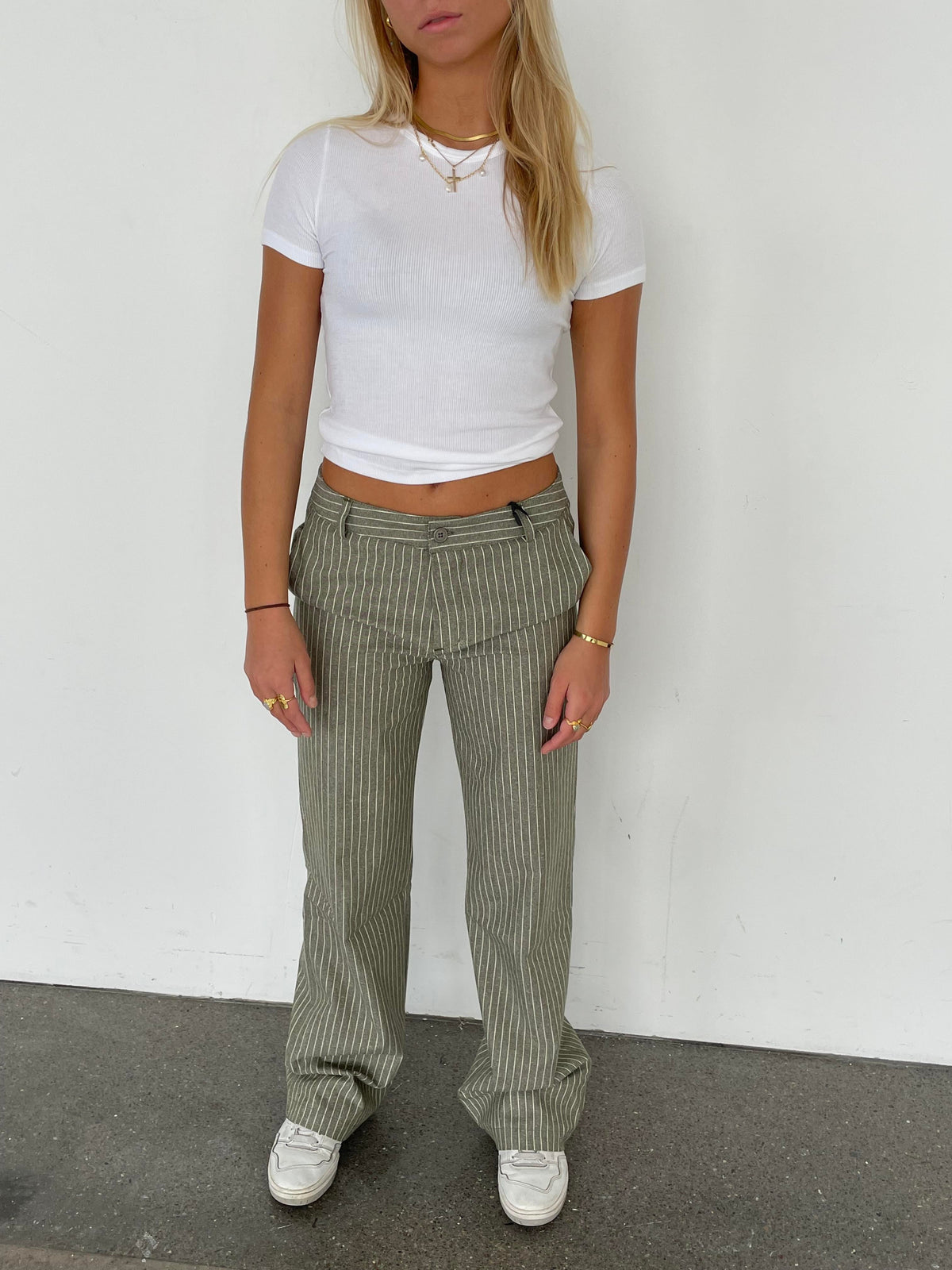 Statement pants - Khaki