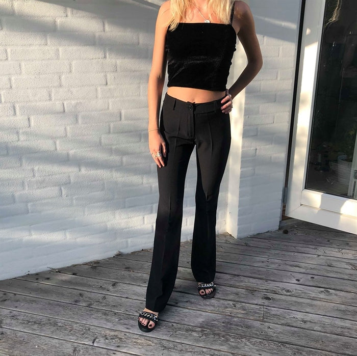 Flare pants without pockets - Black
