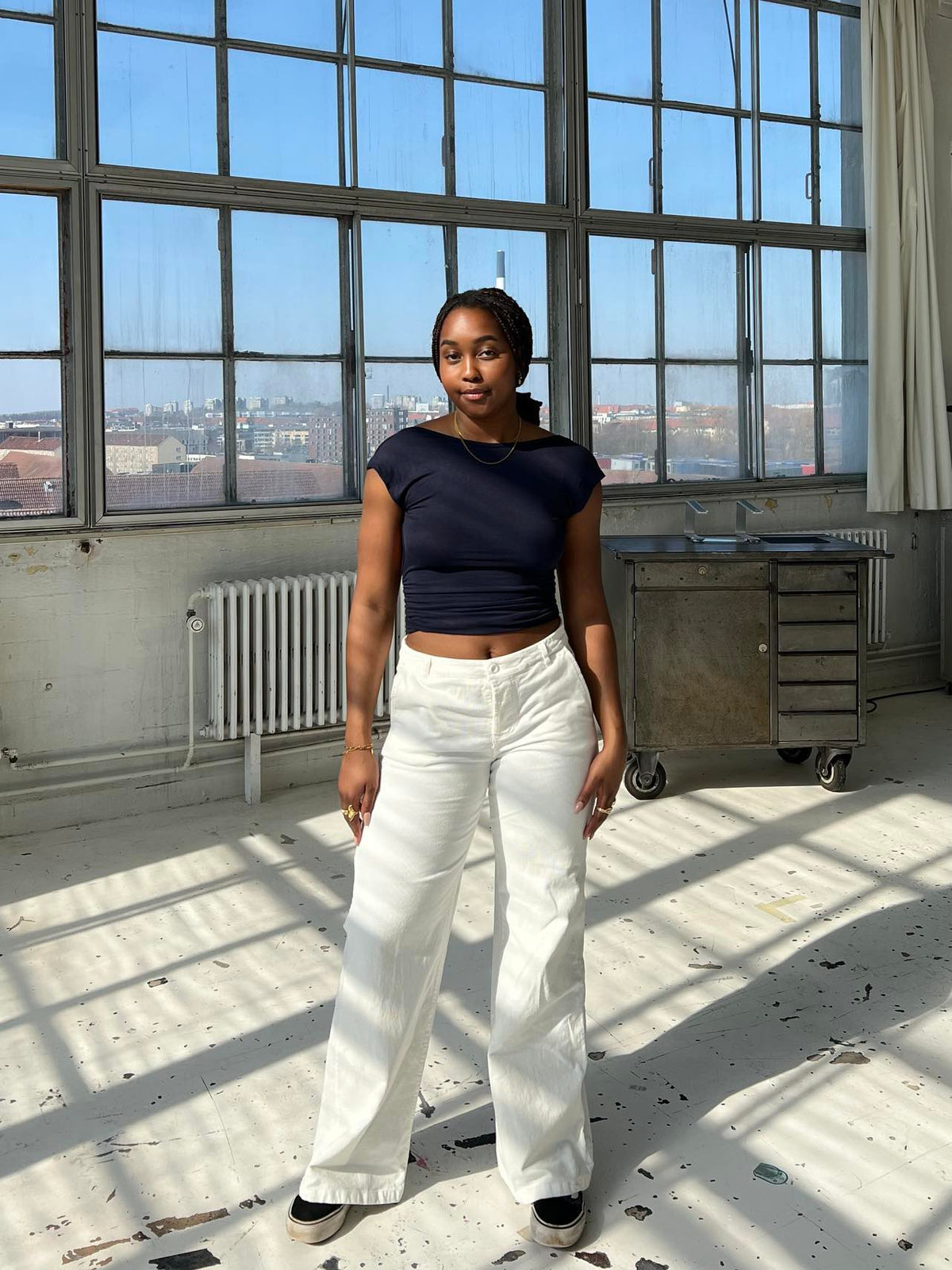Didde corduroy pants - White