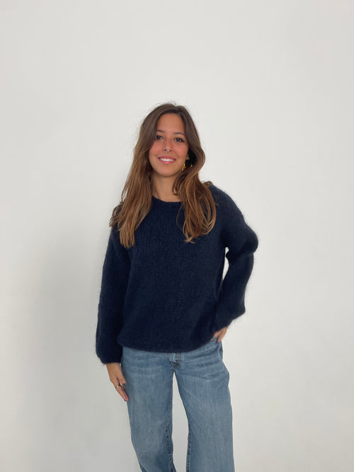 Genevieve oversized knit - Navy