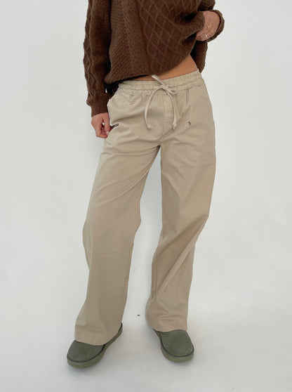 Lucille Pants with drawstring closure - Beige