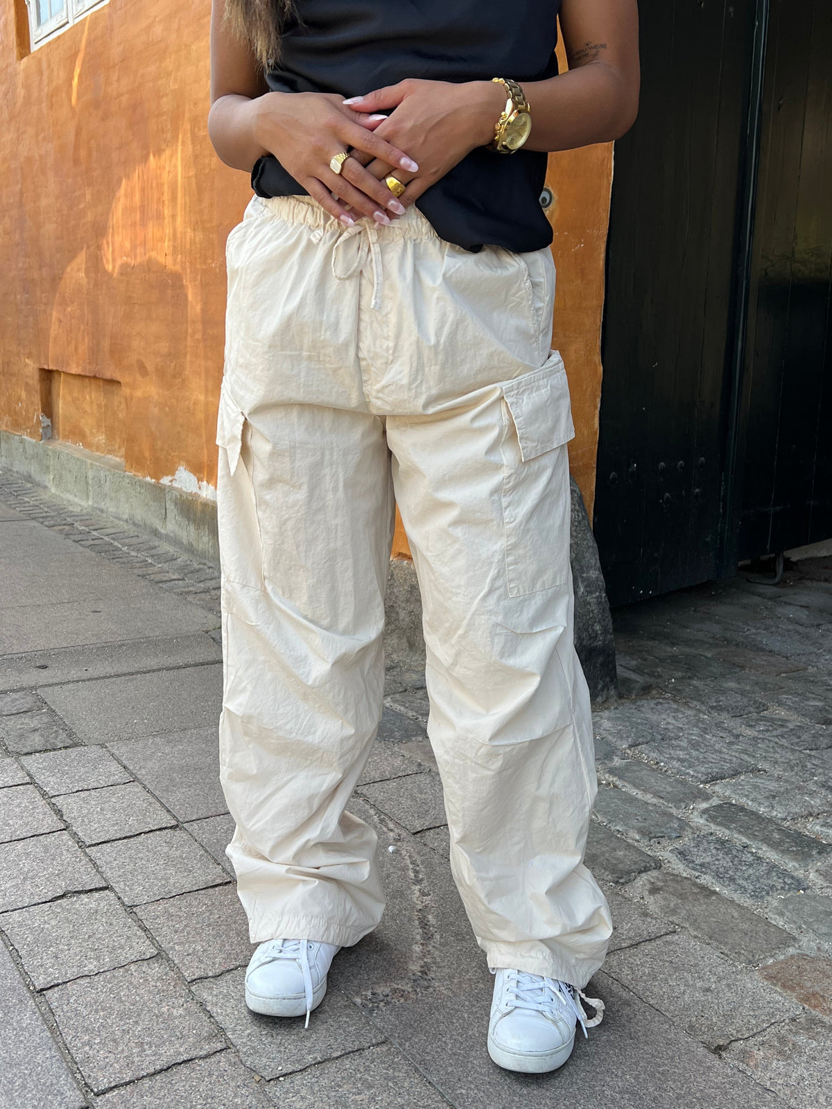 Elita pants with pockets - Beige