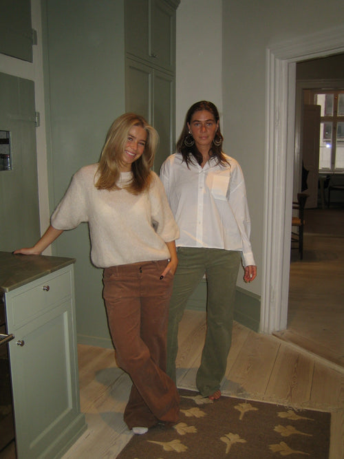 Karla corduroy pants - Khaki green