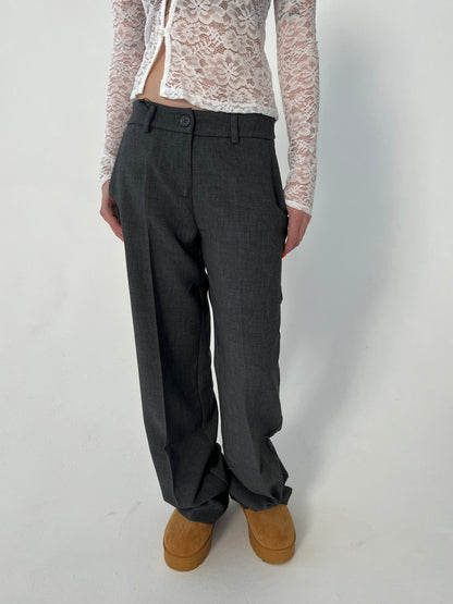 Kienna low-waisted suit pants - Grey