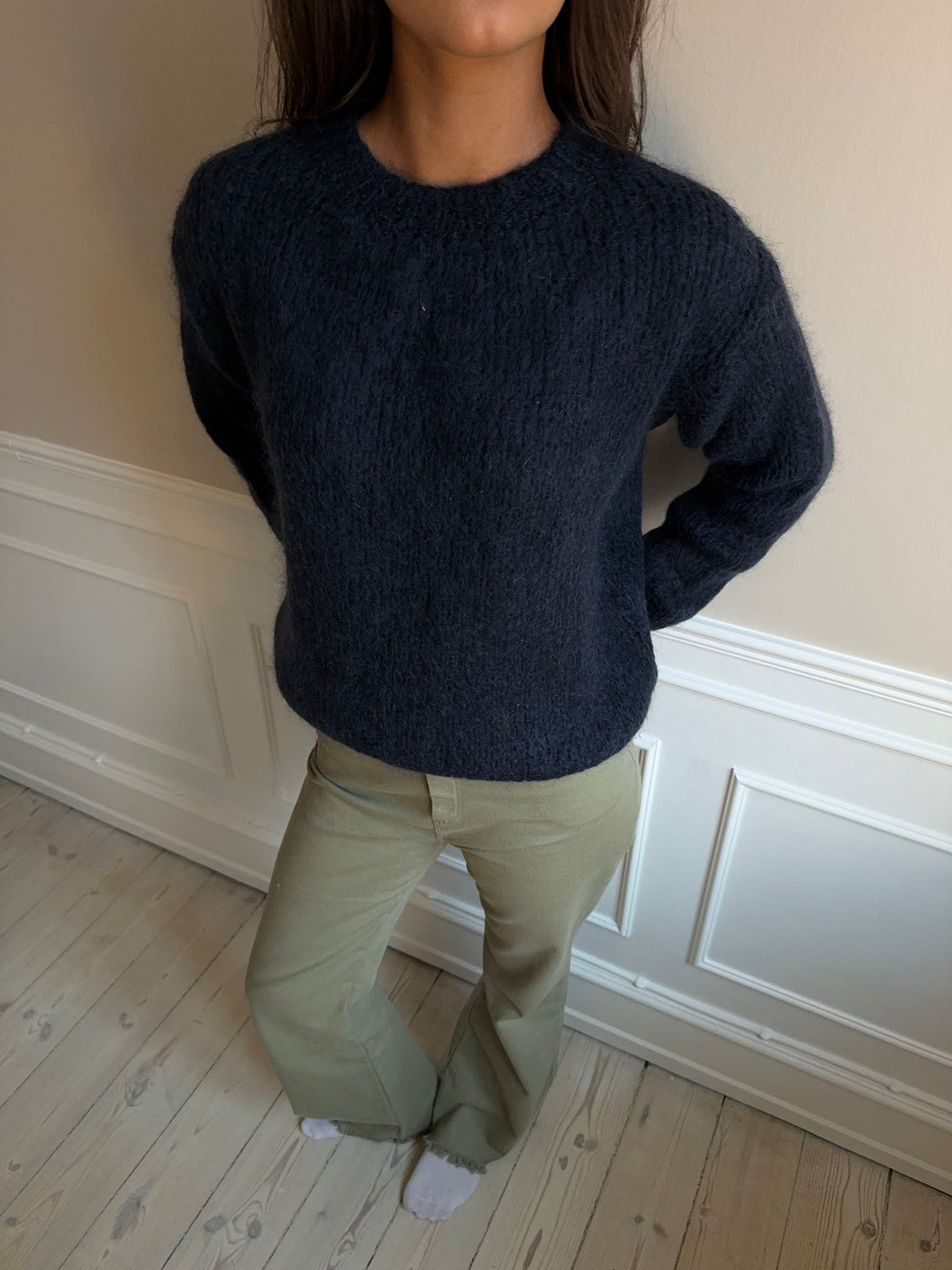 Genevieve oversized knit - Navy