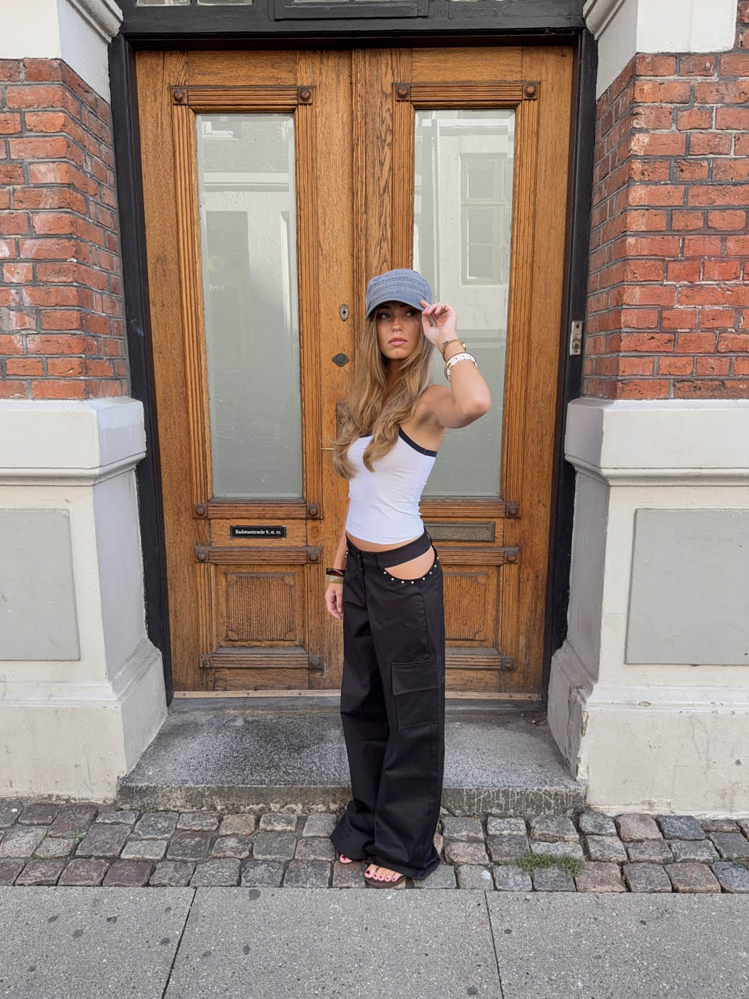Brunina pants with details – Black