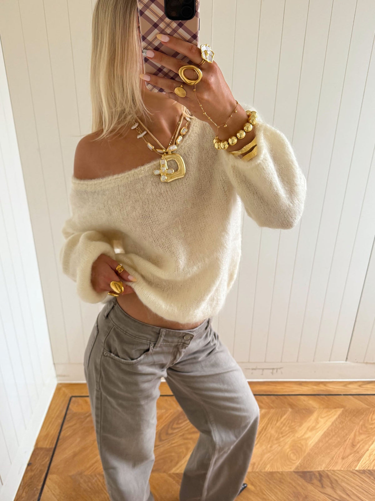 Scandivv fluffy knit - Off white