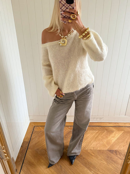 Scandivv fluffy knit - Off white