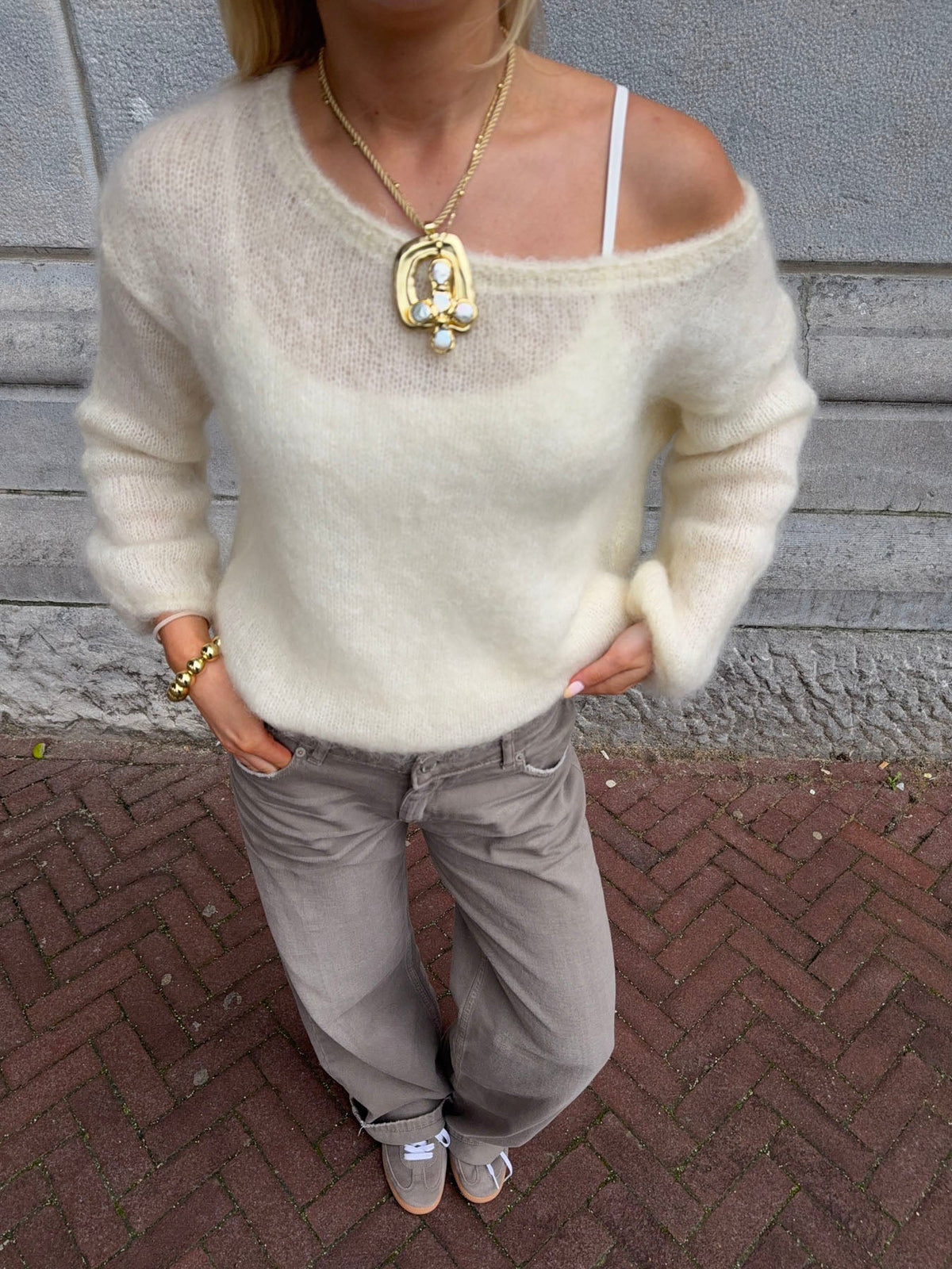 Scandivv fluffy knit - Off white