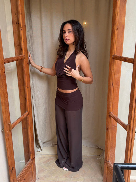 Bila mesh trousers - Brown