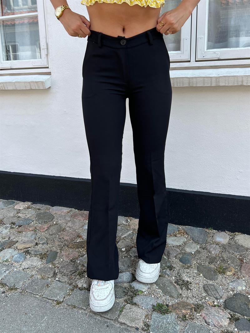 Flare pants with pockets - Black