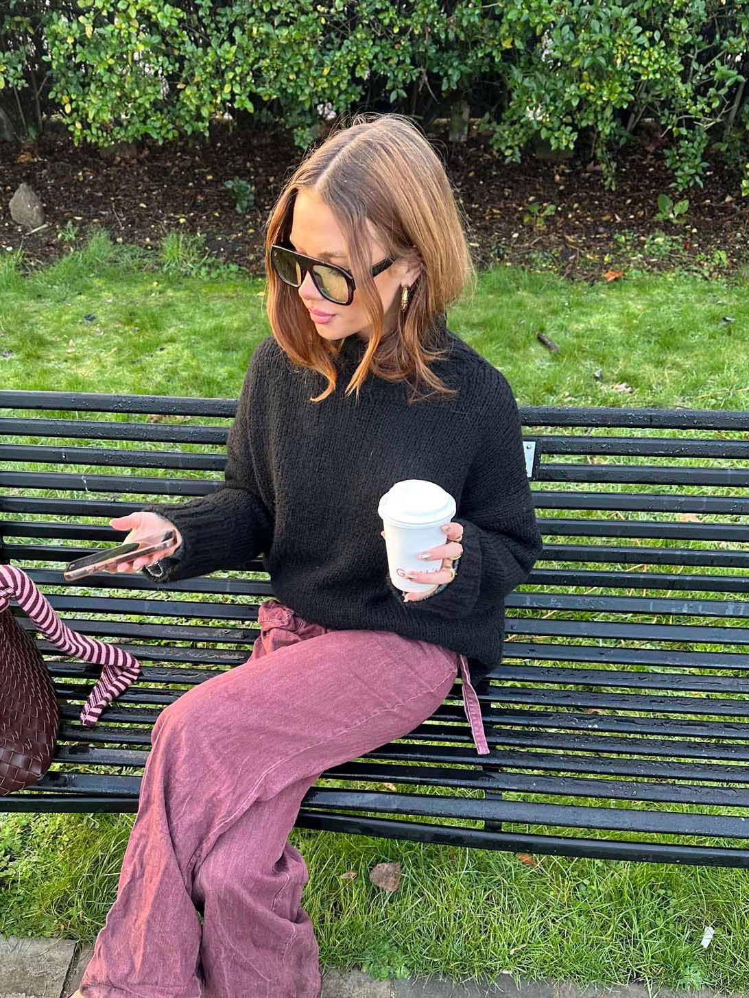 Valdamara oversized turtleneck - Black