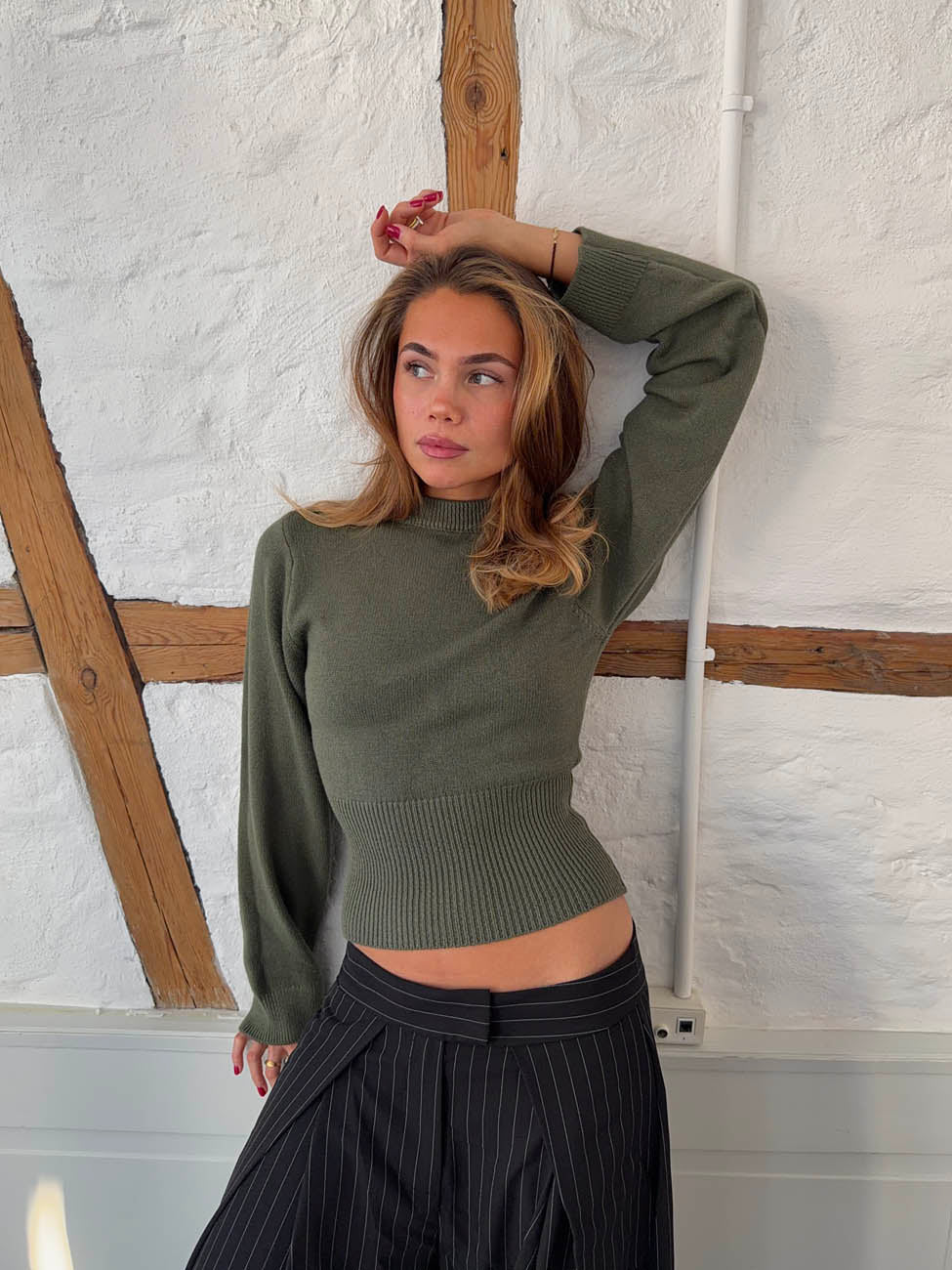 Lior waist fitted knit - Green