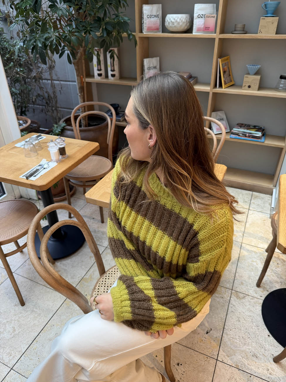 Elowen knit - Green/brown