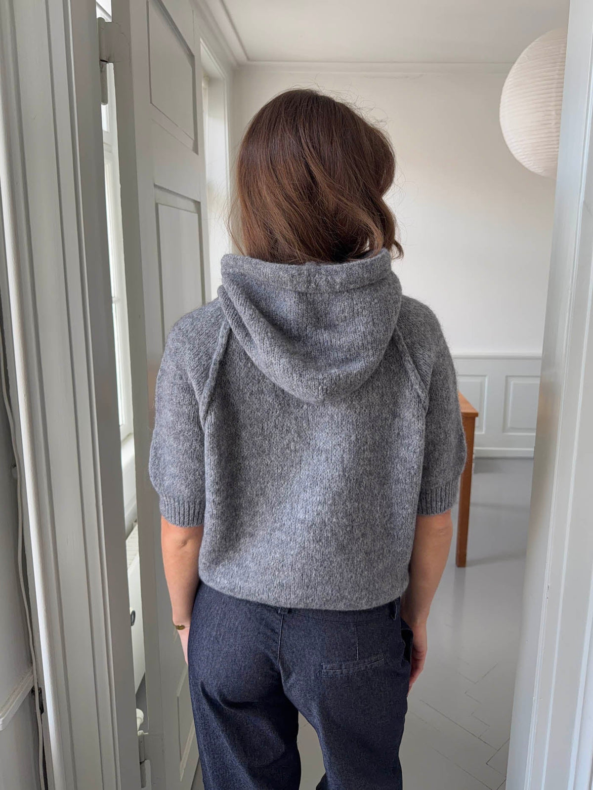 Vanja knitted hoodie - Grey