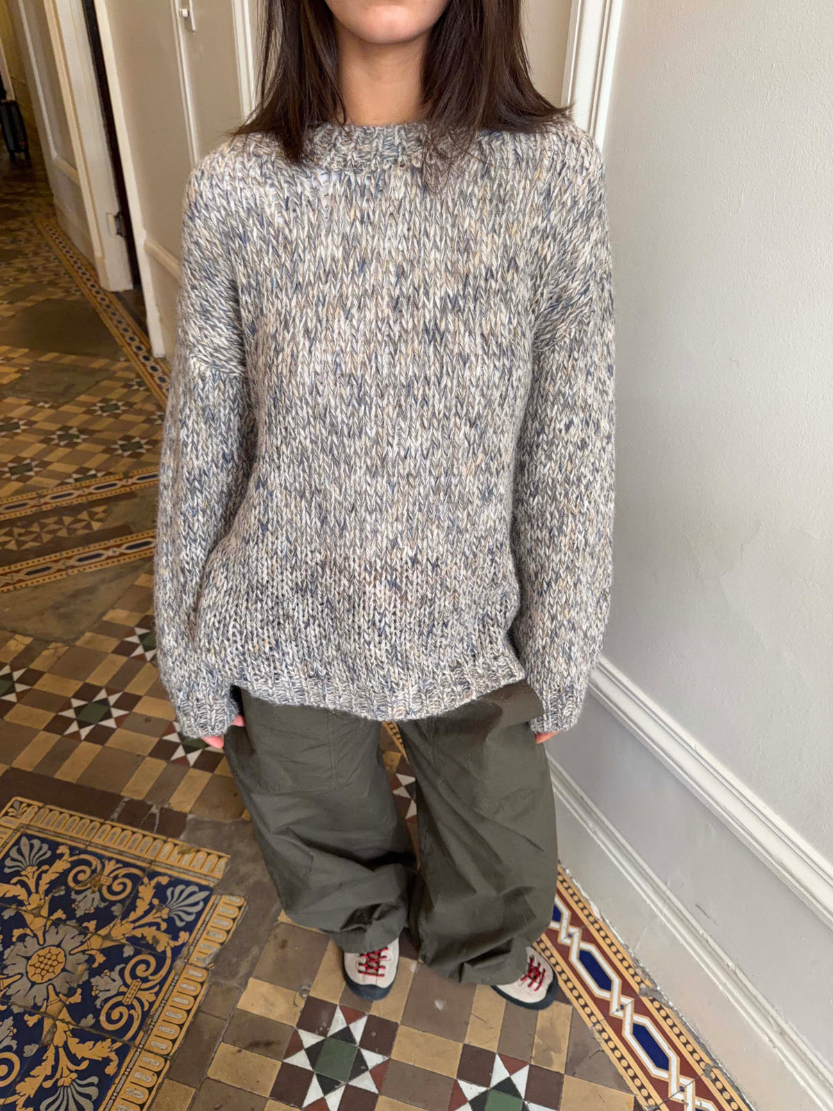 Jeala knit - Grey/beige