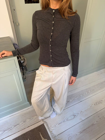 Delores checkered suit trousers - Beige