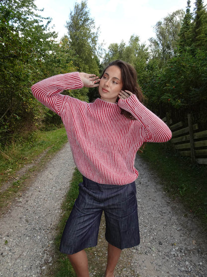 Silkeline turtleneck - Purple/red
